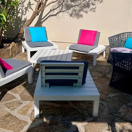 Apartment Front De - Climatise Classe 2 Etoiles Avec Jardin Le Lavandou