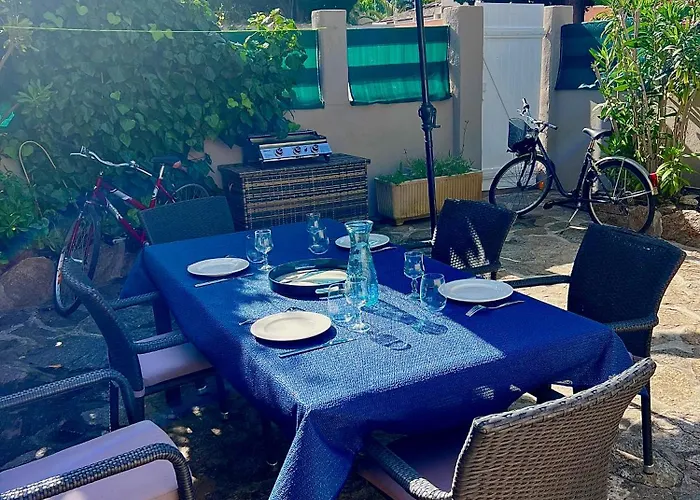 Front De - Climatise Classe 2 Etoiles Avec Jardin Le Lavandou